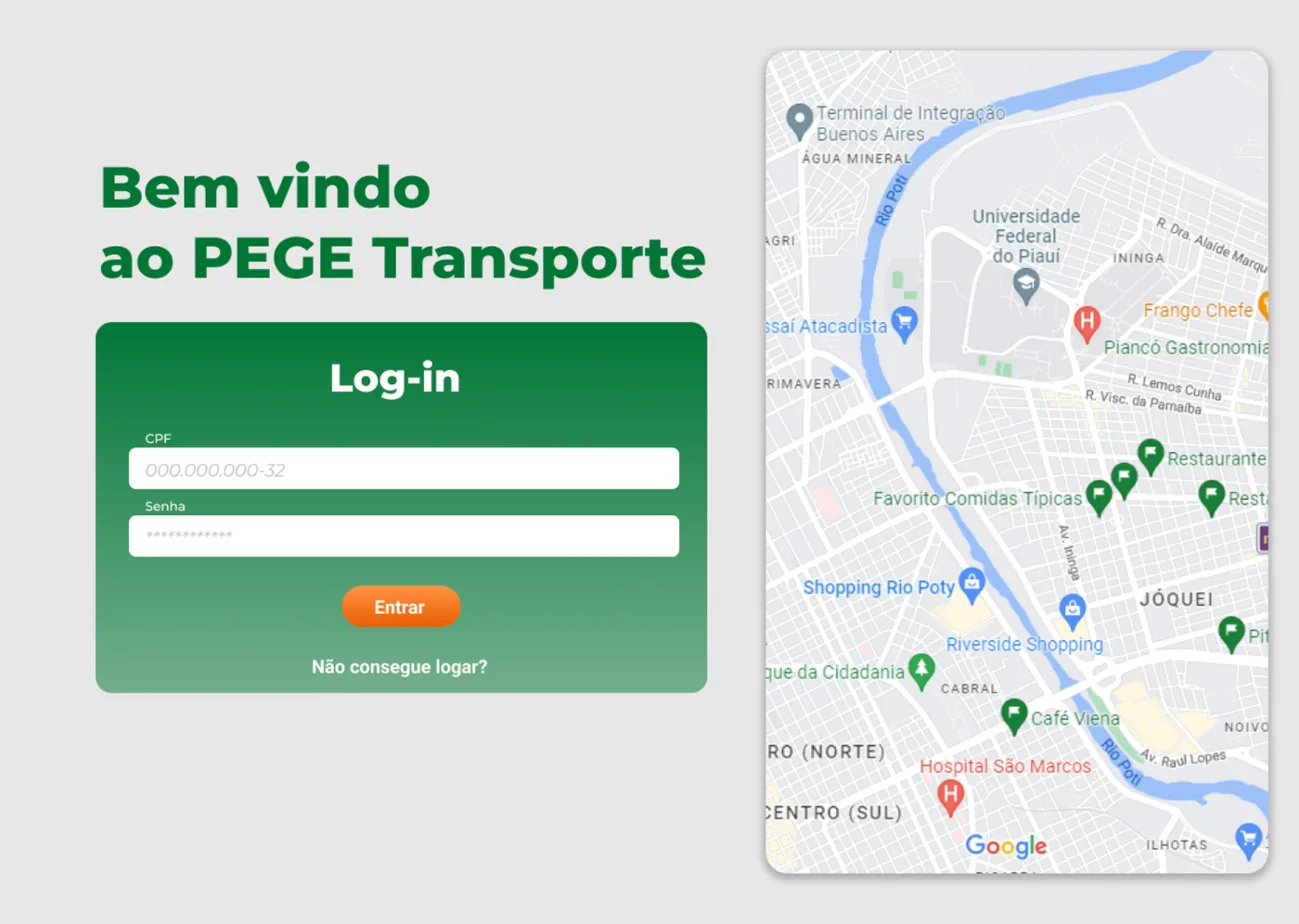 School transport sign-in with live map