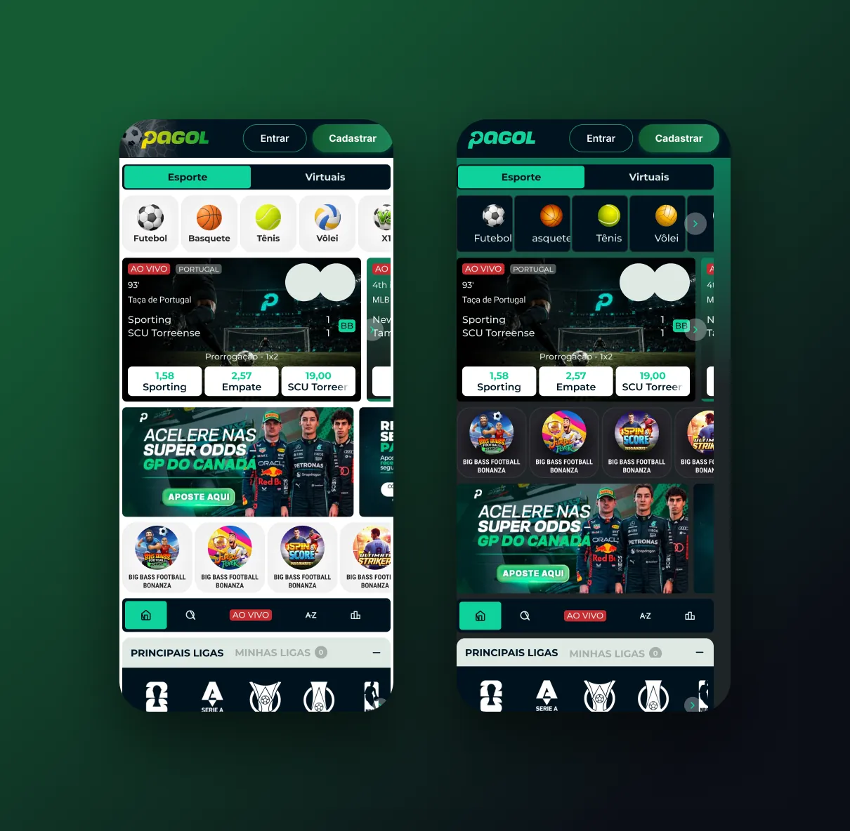 Sports and slots on mobile