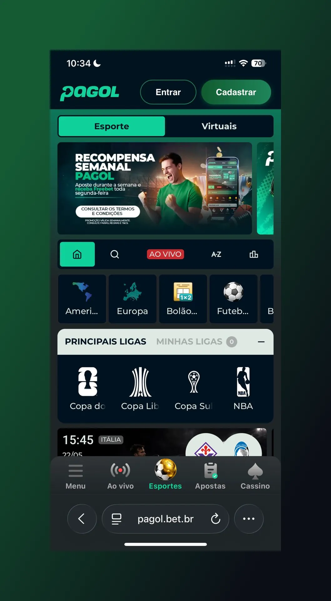 New navigation bar